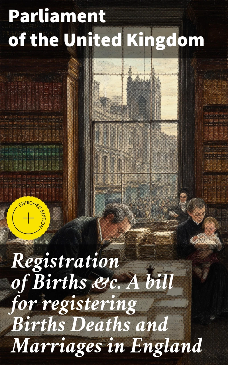 Portada: Registration of Births &c. A bill for registering Births Deaths and Marriages in England