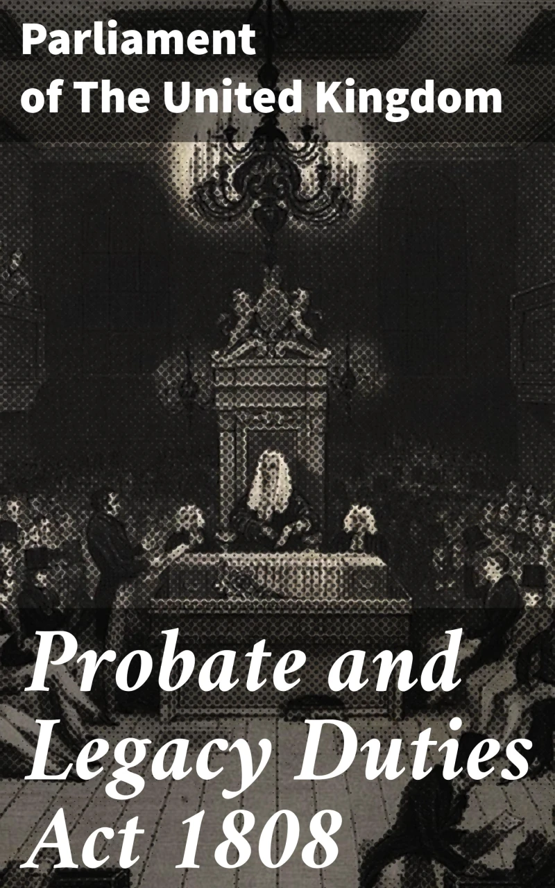 Portada: Probate and Legacy Duties Act 1808