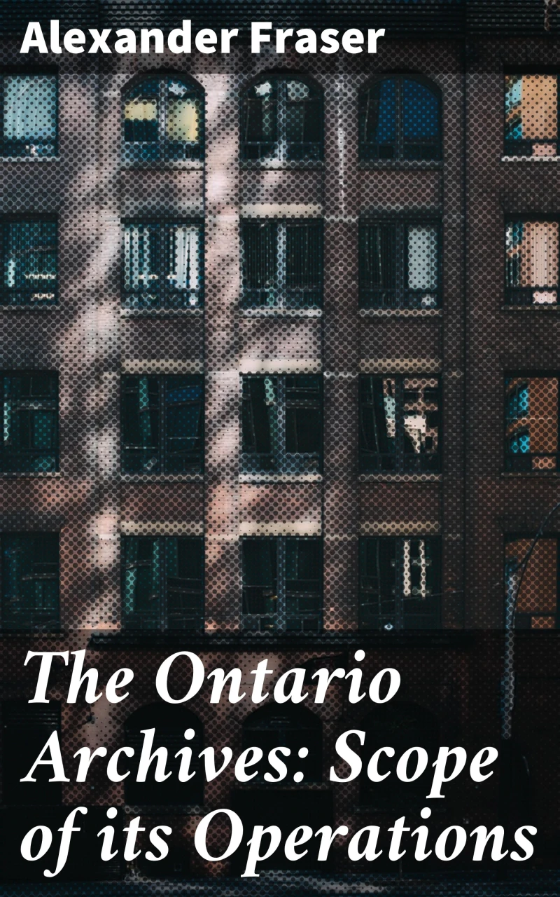 Portada: The Ontario Archives: Scope of its Operations