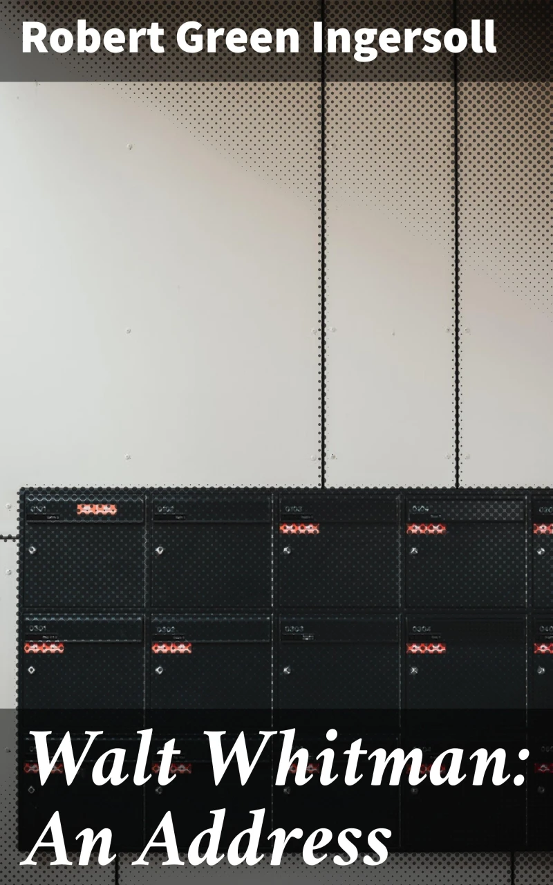 Portada: Walt Whitman: An Address