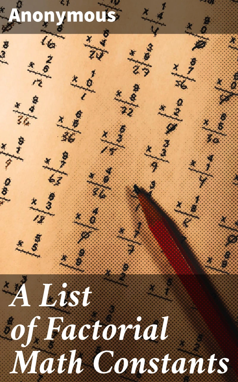 Portada: A List of Factorial Math Constants