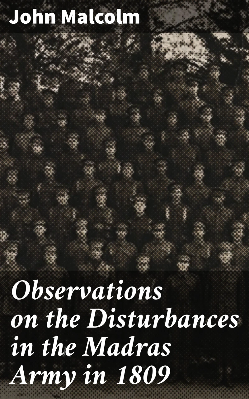 Portada: Observations on the Disturbances in the Madras Army in 1809