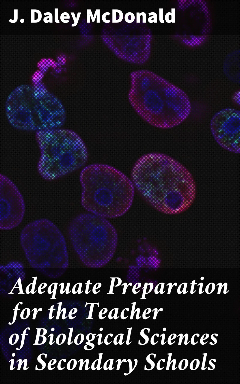 Portada: Adequate Preparation for the Teacher of Biological Sciences in Secondary Schools