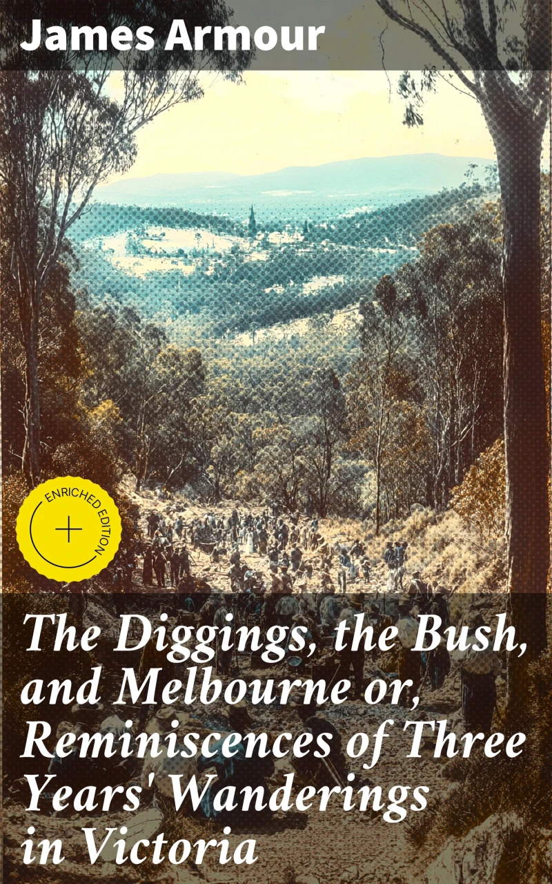 Portada: The Diggings, the Bush, and Melbourne or, Reminiscences of Three Years' Wanderings in Victoria
