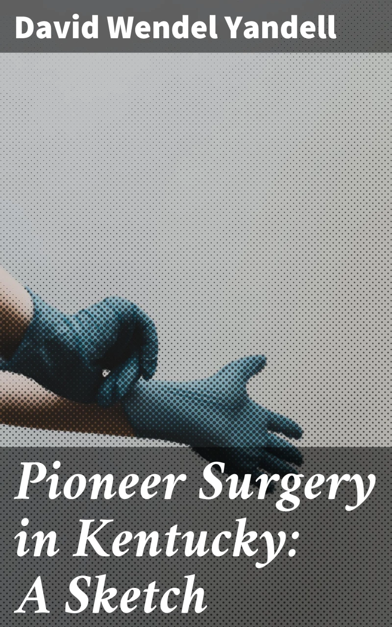 Portada: Pioneer Surgery in Kentucky: A Sketch