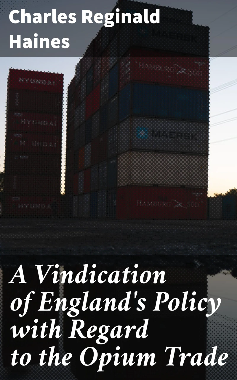 Portada: A Vindication of England's Policy with Regard to the Opium Trade
