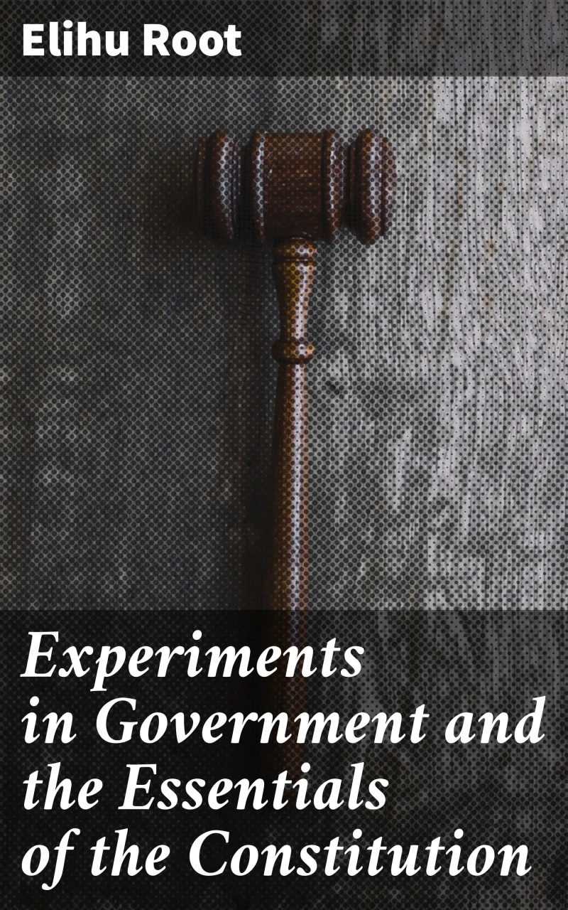 Portada: Experiments in Government and the Essentials of the Constitution