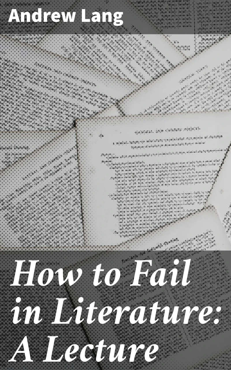Portada: How to Fail in Literature: A Lecture