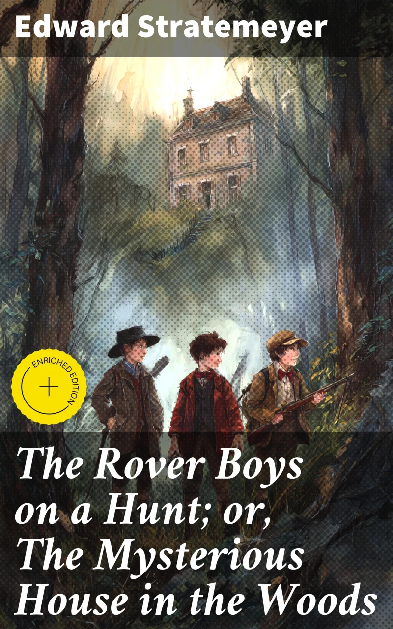Portada: The Rover Boys on a Hunt; or, The Mysterious House in the Woods