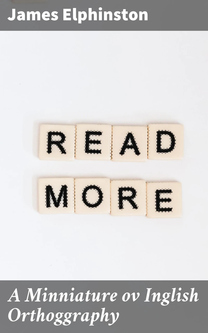Portada: A Minniature ov Inglish Orthoggraphy