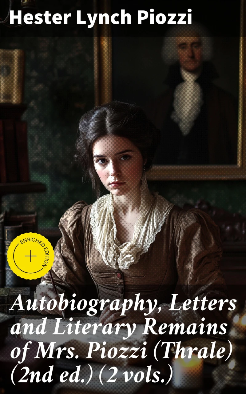 Portada: Autobiography, Letters and Literary Remains of Mrs. Piozzi (Thrale) (2nd ed.) (2 vols.)