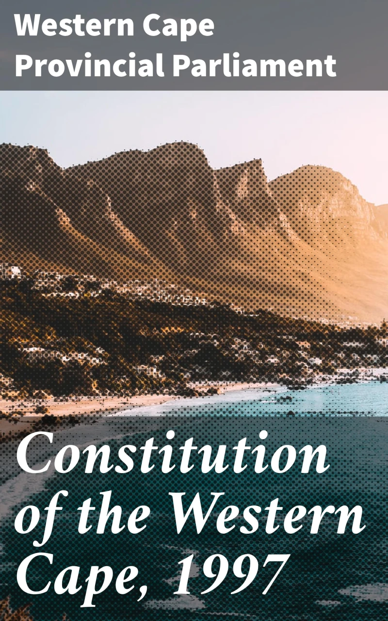 Portada: Constitution of the Western Cape, 1997