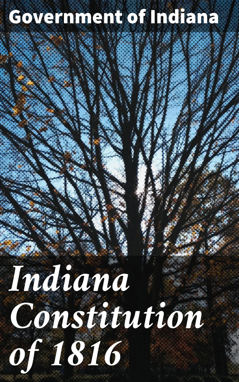 Portada: Indiana Constitution of 1816