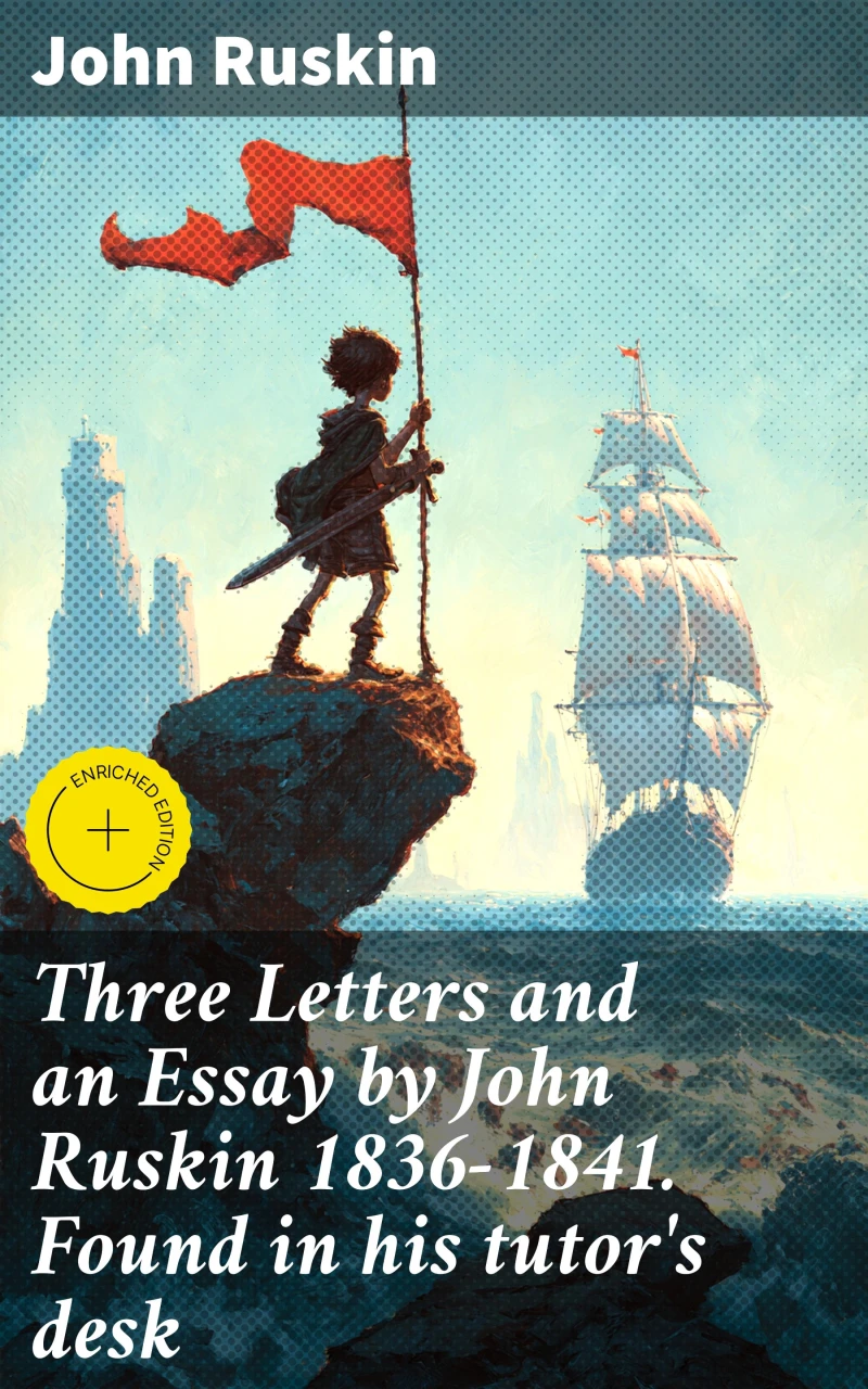 Portada: Three Letters and an Essay by John Ruskin 1836-1841. Found in his tutor's desk