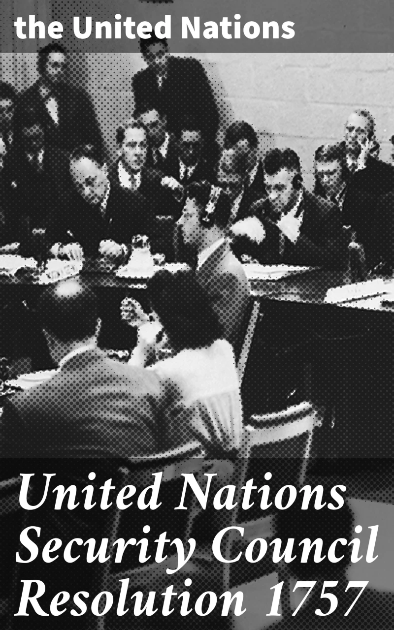 Portada: United Nations Security Council Resolution 1757