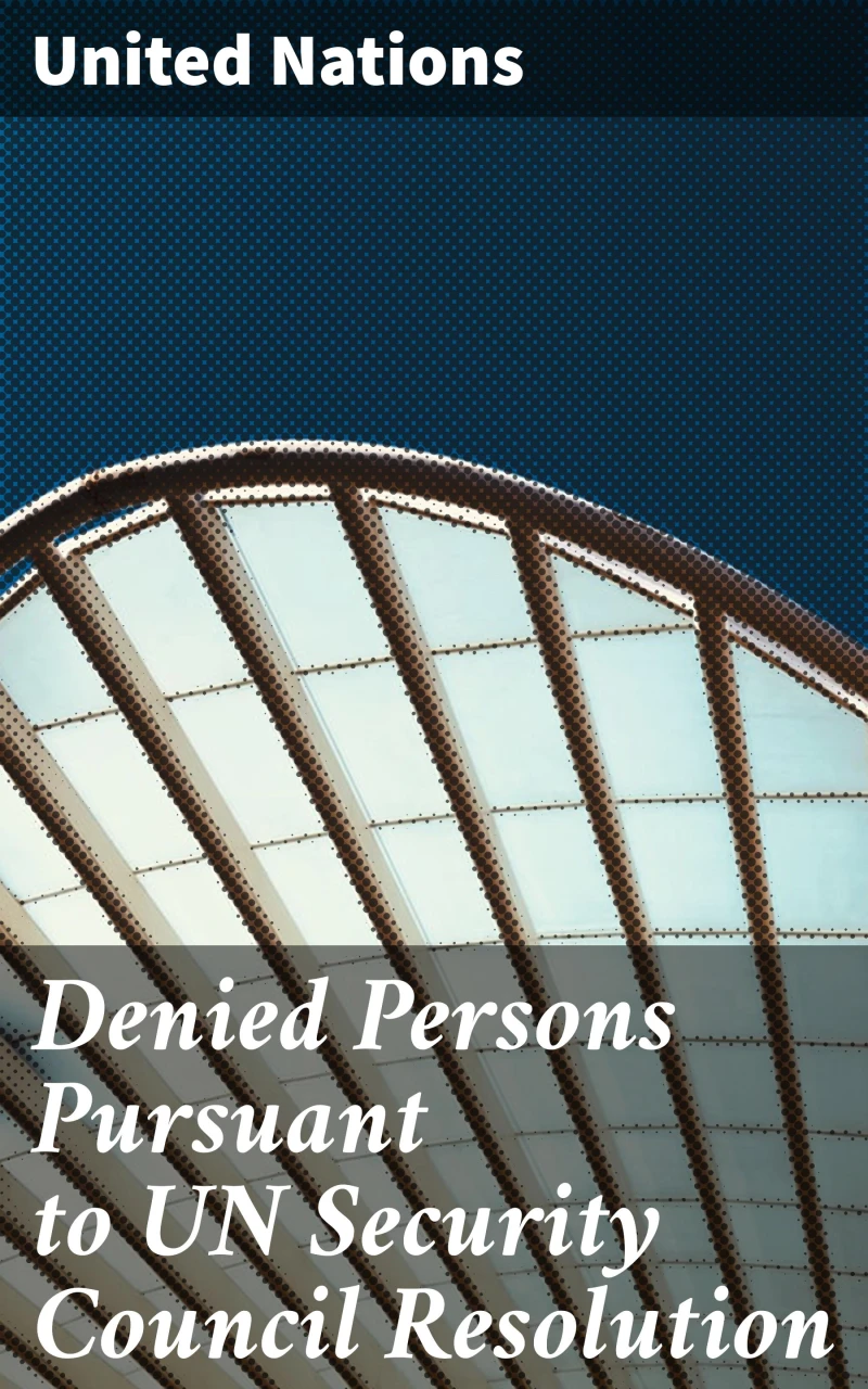 Portada: Denied Persons Pursuant to UN Security Council Resolution