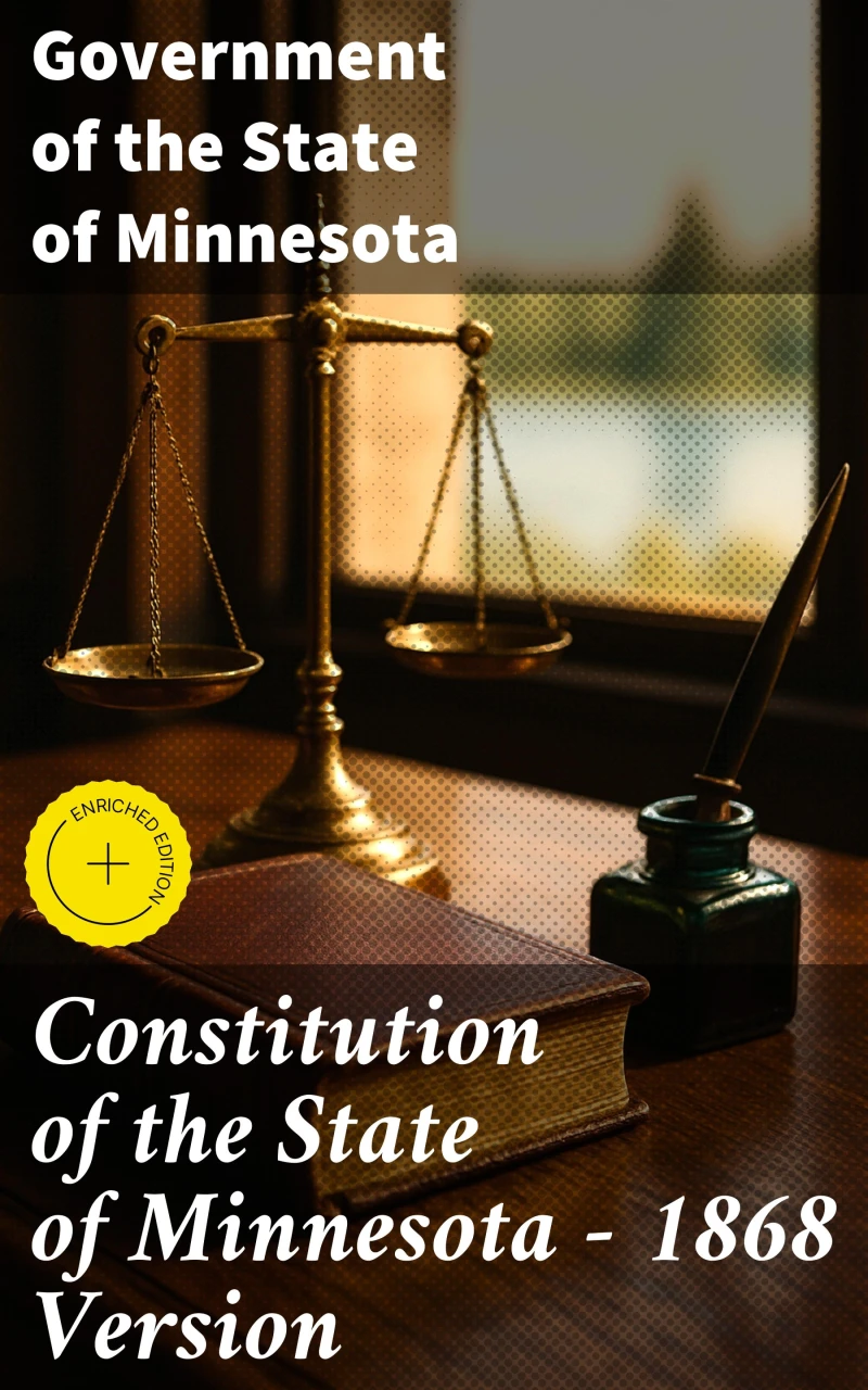 Portada: Constitution of the State of Minnesota — 1868 Version