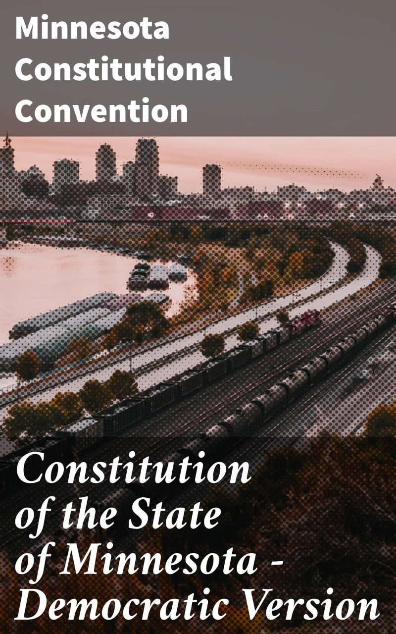 Portada: Constitution of the State of Minnesota — Democratic Version