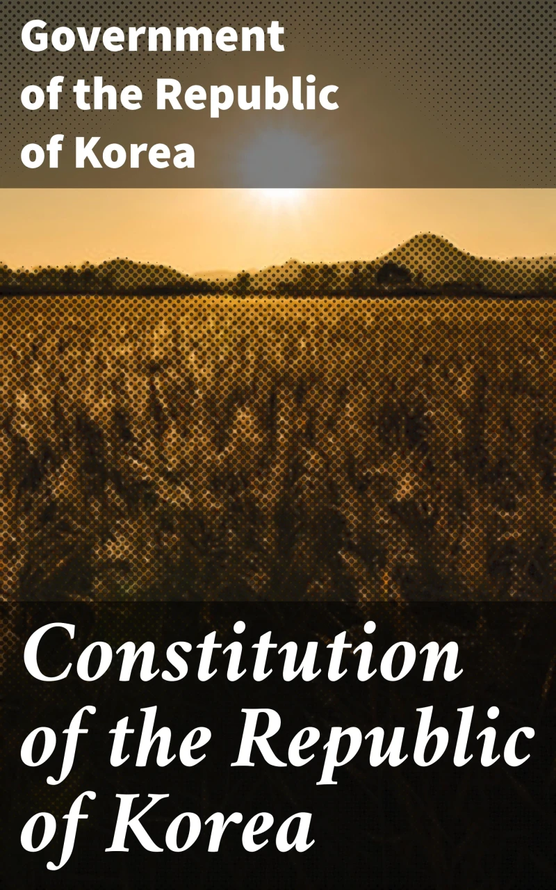 Portada: Constitution of the Republic of Korea