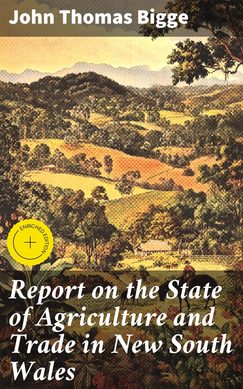 Portada: Report on the State of Agriculture and Trade in New South Wales