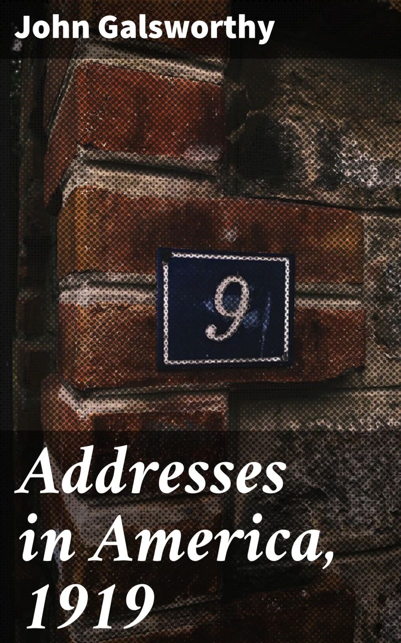 Portada: Addresses in America, 1919