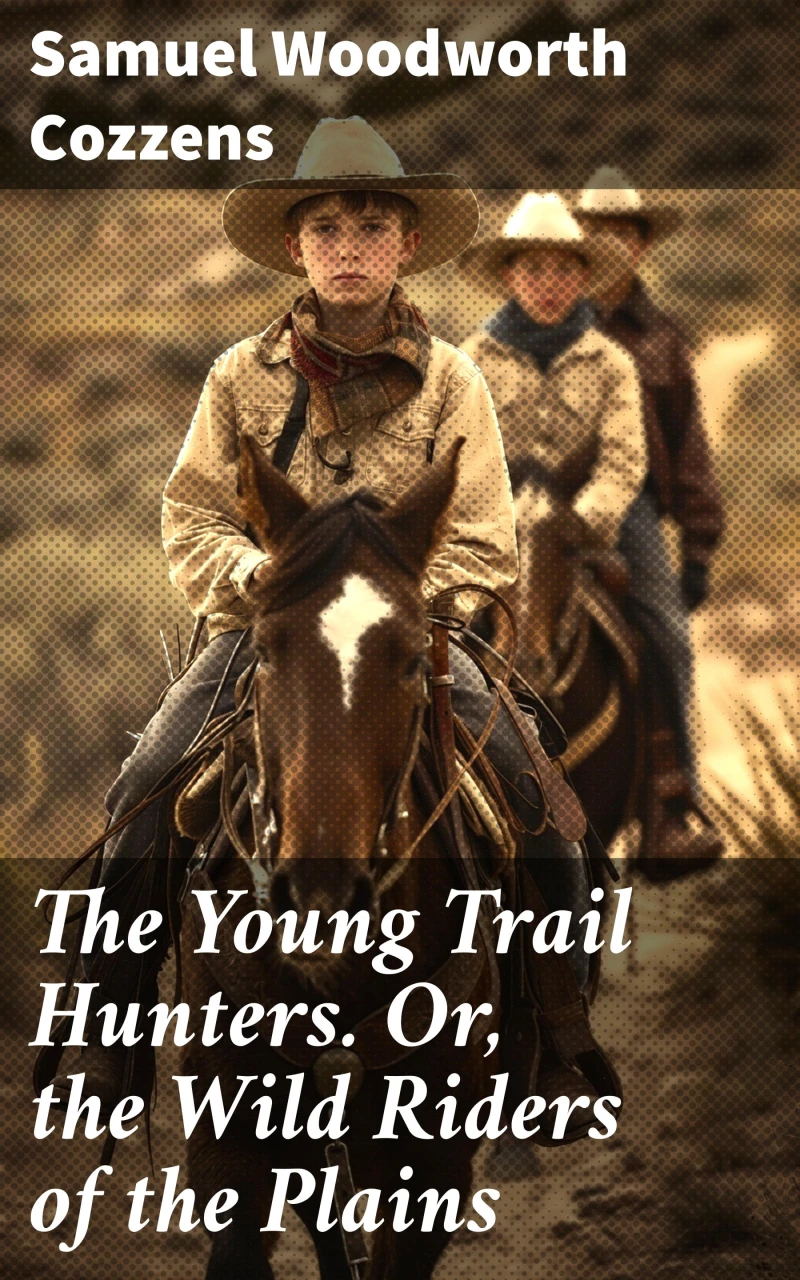Portada: The Young Trail Hunters. Or, the Wild Riders of the Plains