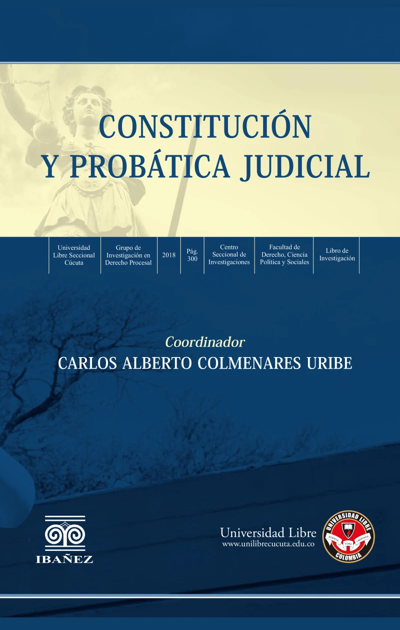 Portada: Constitución y probática judicial
