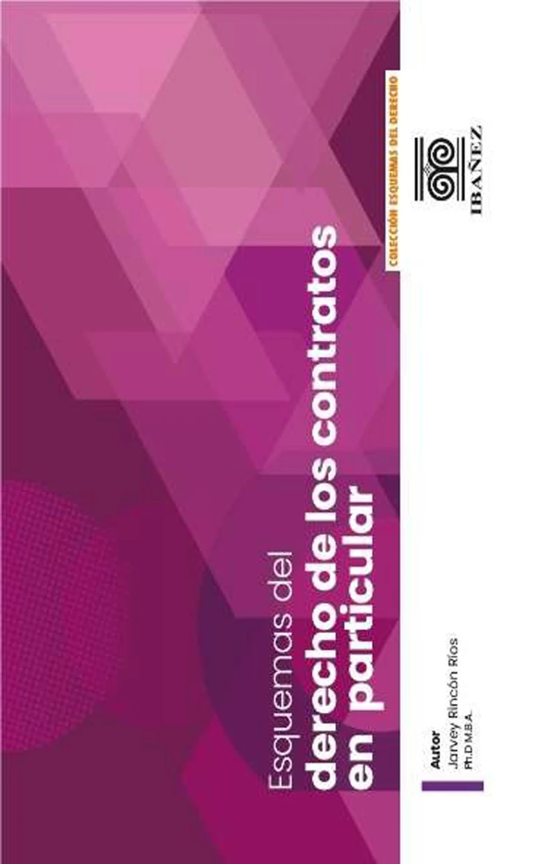 Portada: Esquemas del derecho de los contratos en particular