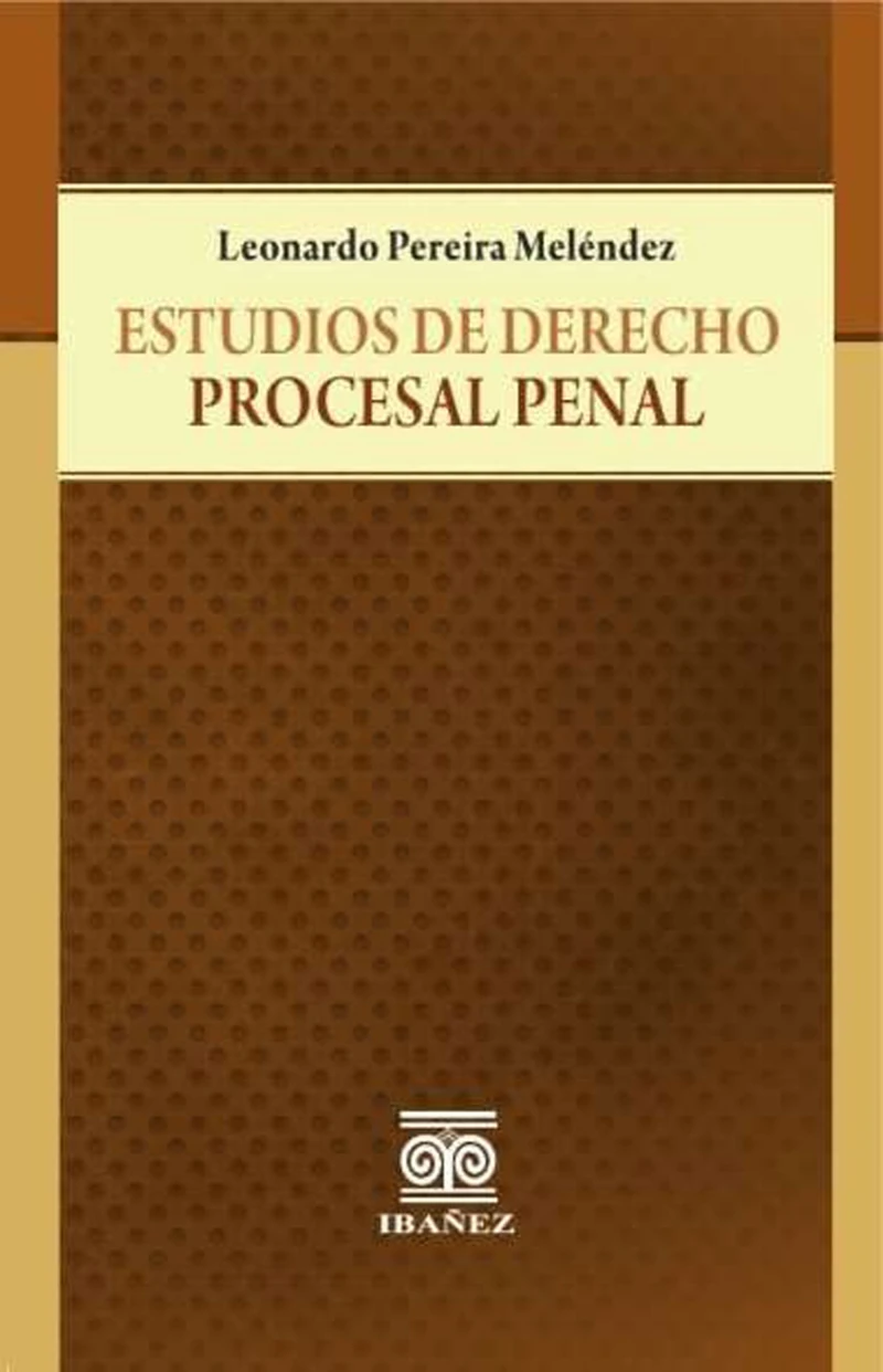 Portada: Estudios de derecho procesal penal