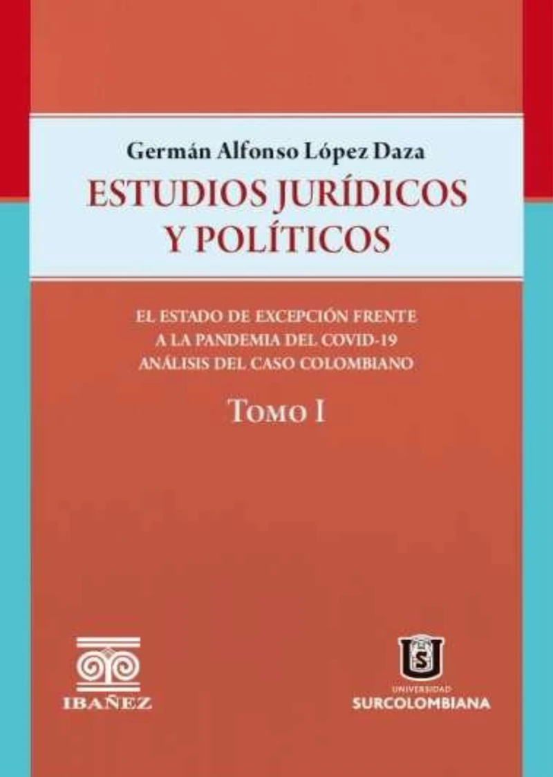 Portada: Estudios jurídicos y políticos. Tomo I