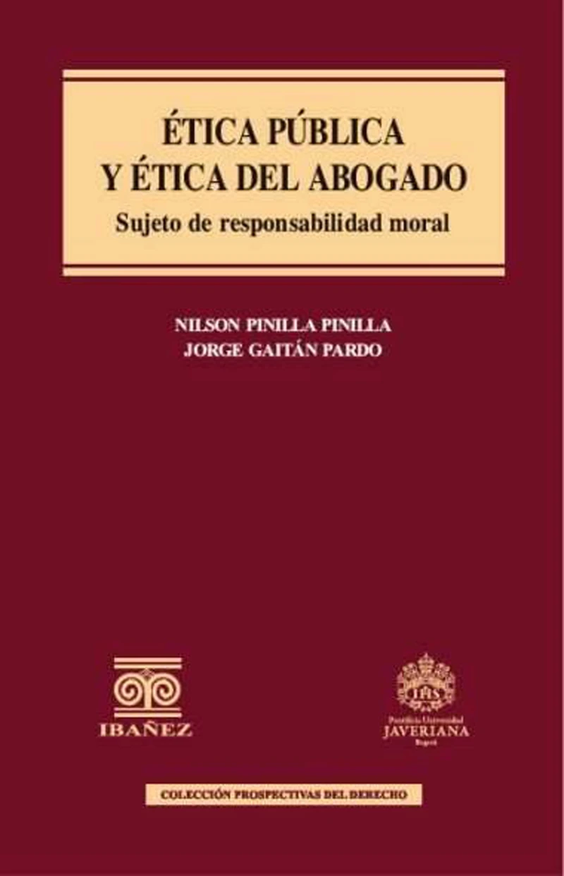 Portada: Etica publica y etica del abogado