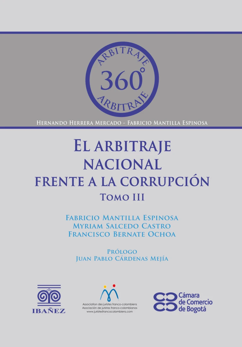 Portada: El arbitraje nacional frente a la corrupción. Tomo III