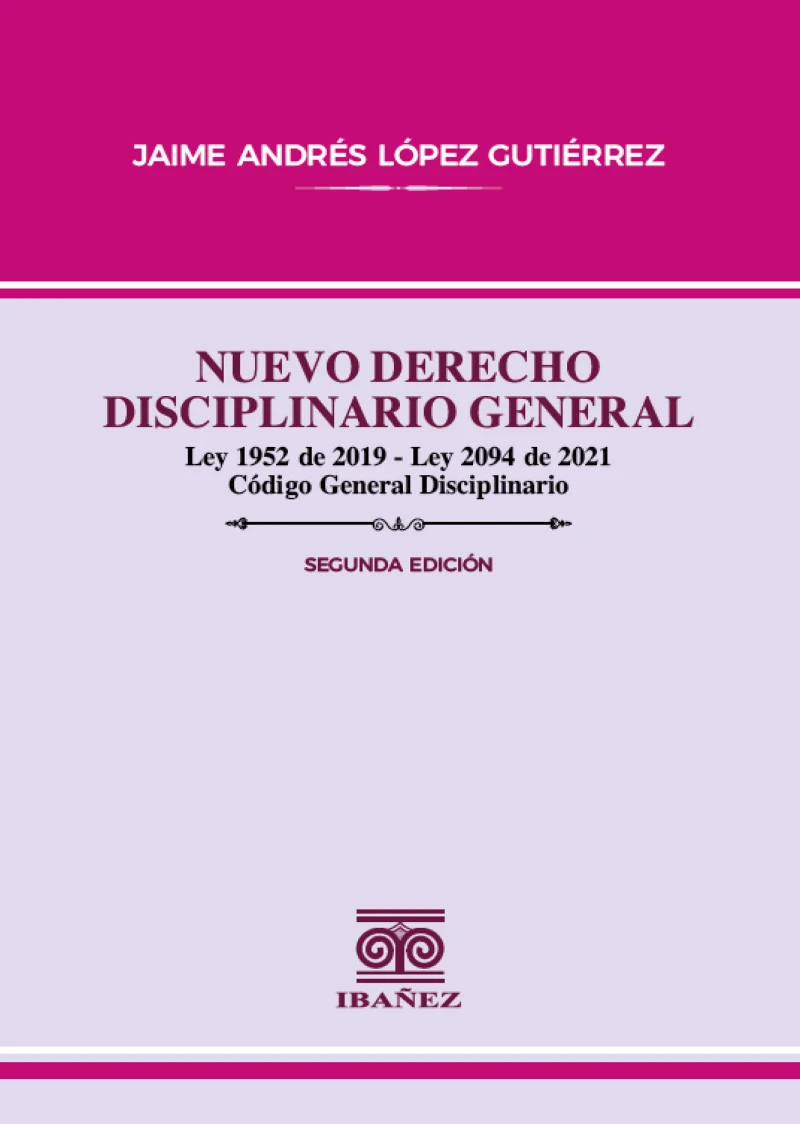 Portada: Nuevo derecho disciplinario general