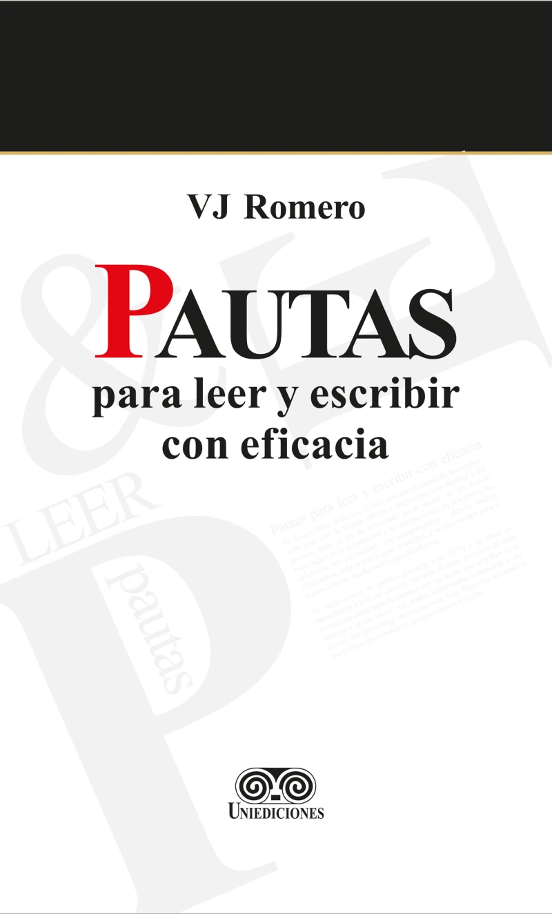 Portada: Pautas para leer y escribir con eficacia