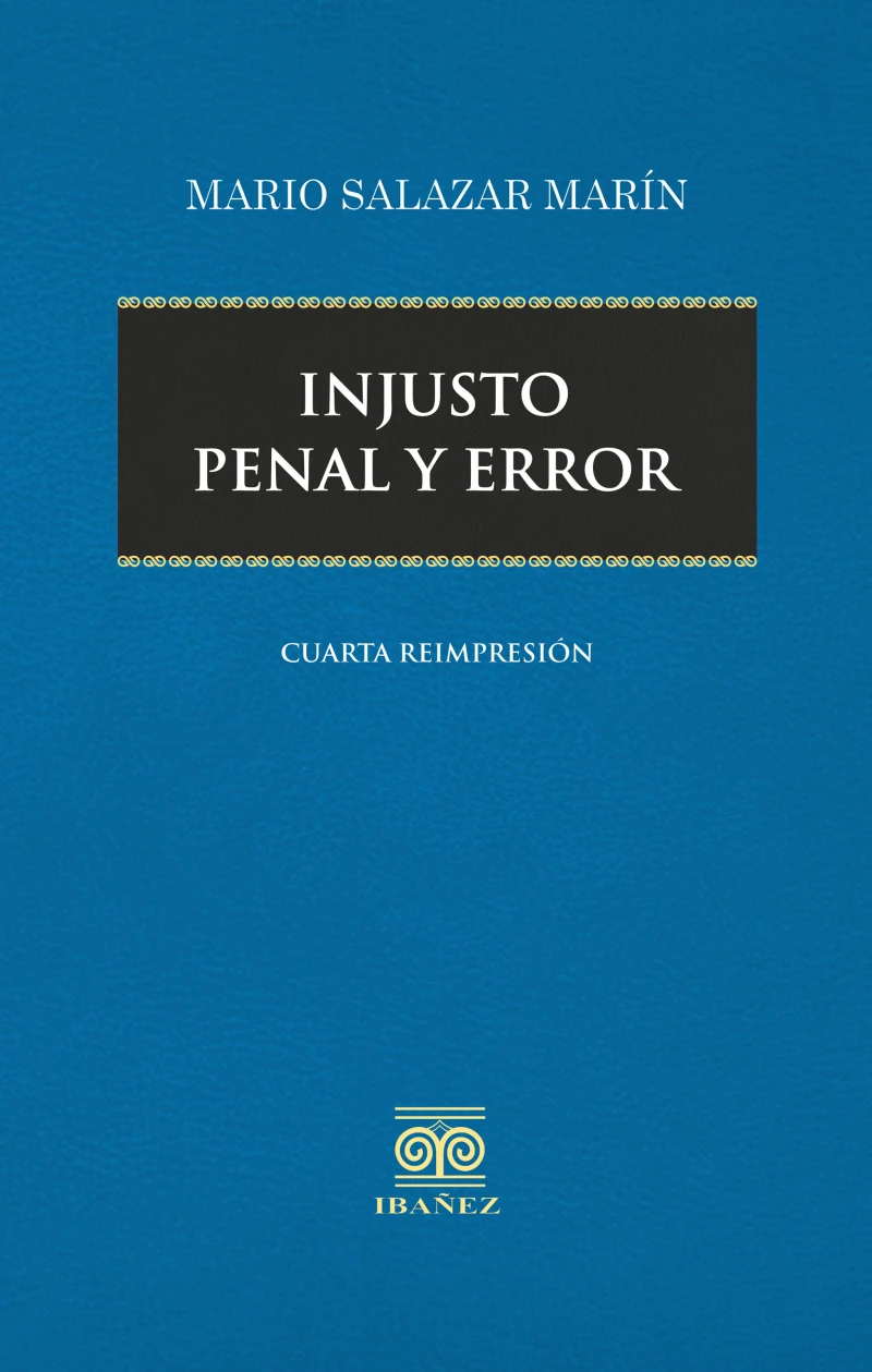 Portada: Injusto penal y error