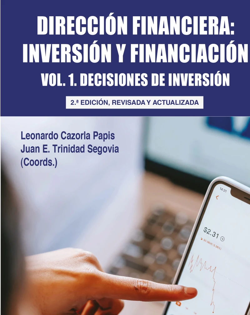 Portada: Dirección financiera: inversión y financiación, Volumen 1; Segunda edición