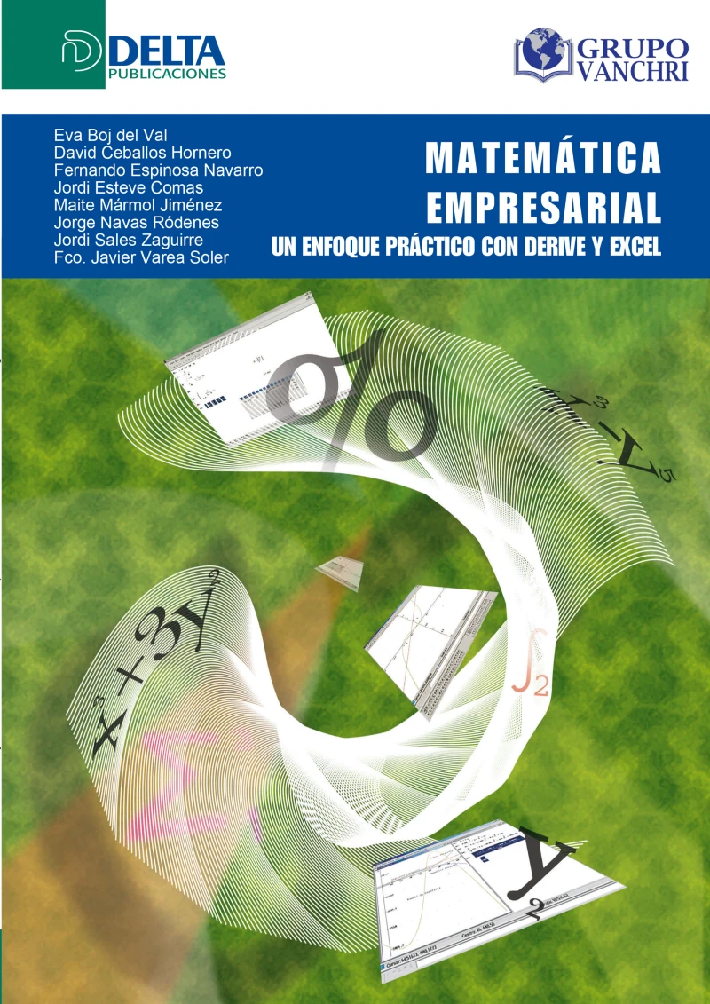 Portada: Matematica empresarial un enfoque practico con derive y excel