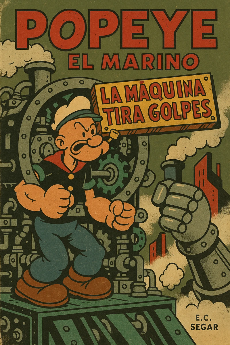 Portada: Popoye el marino: la máquina tira golpes