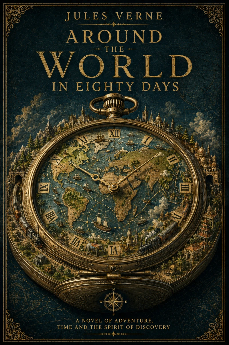 Portada: Around the world in Eighty Days