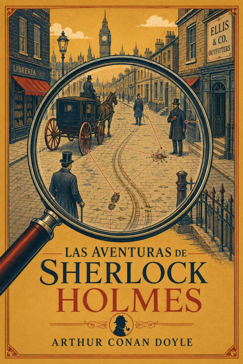 Portada: Las aventuras de Sherlock Holmes