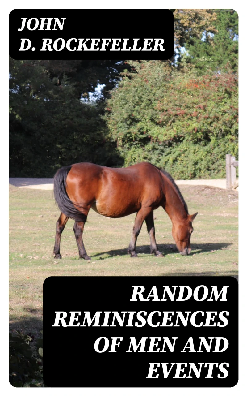 Portada: Random Reminiscences of Men and Events