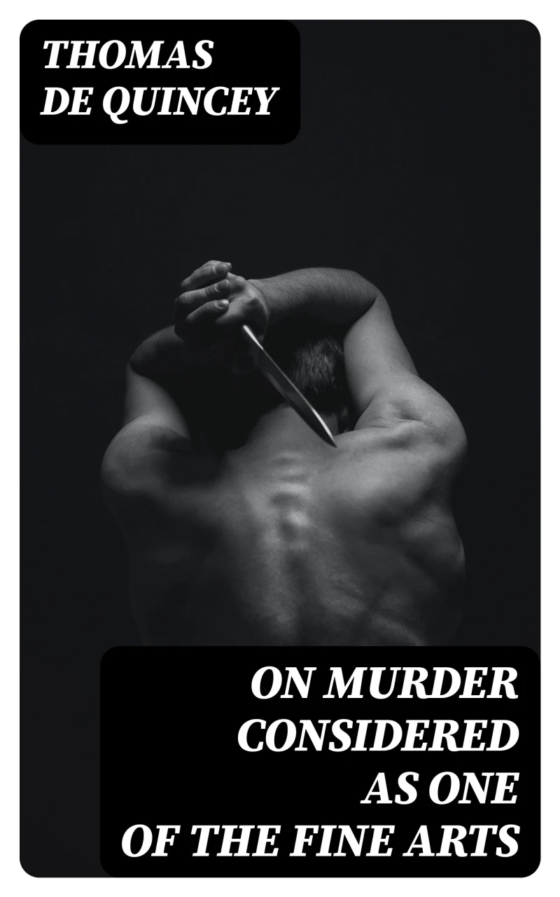 Portada: On Murder Considered as one of the Fine Arts