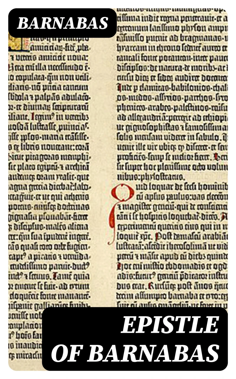 Portada: Epistle of Barnabas