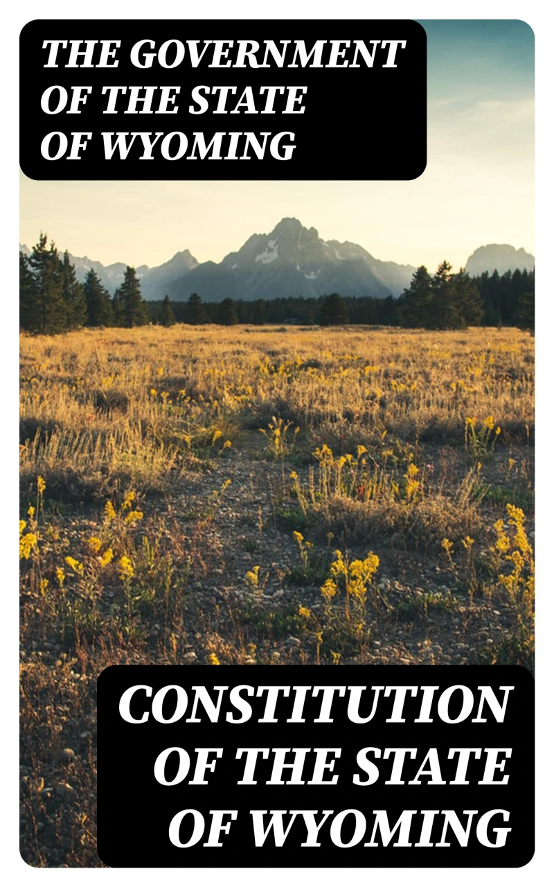 Portada: Constitution of the State of Wyoming