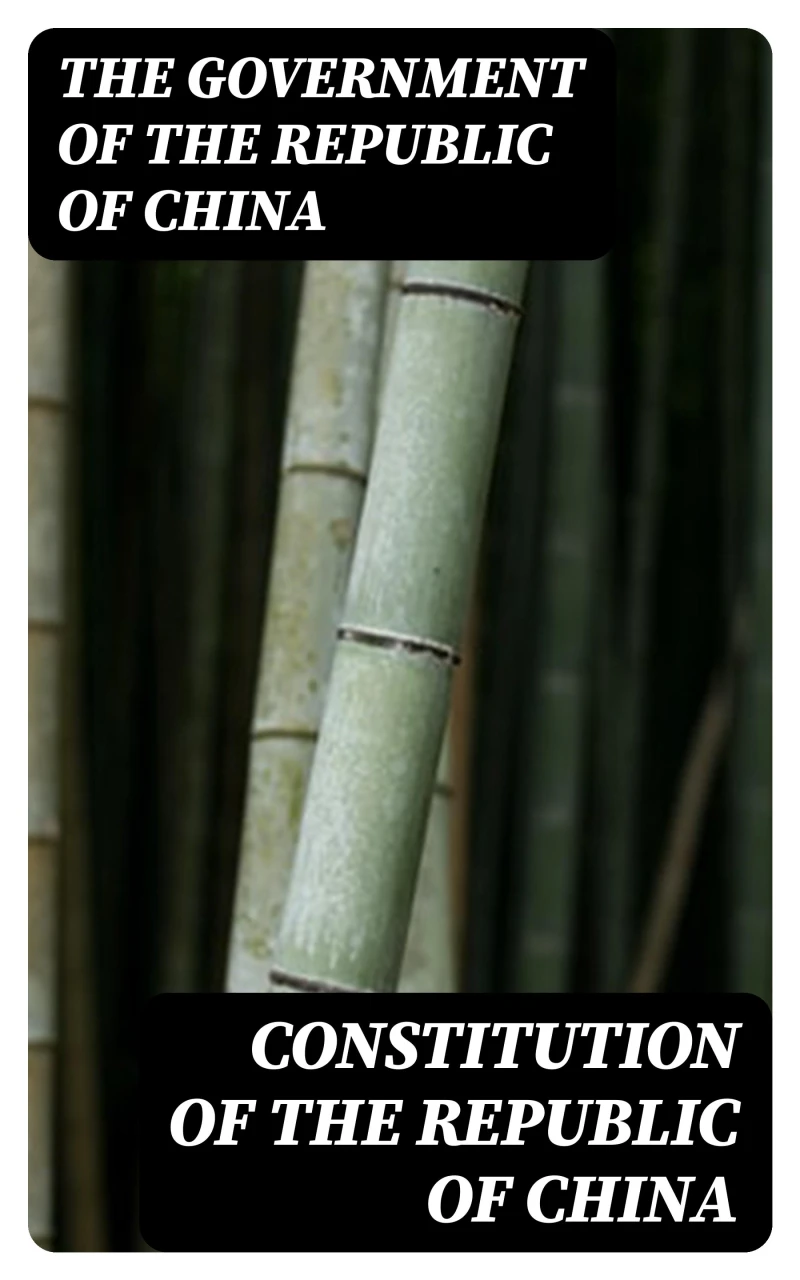 Portada: Constitution of the Republic of China
