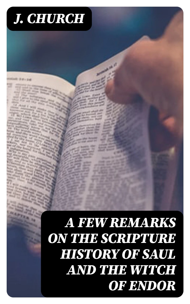 Portada: A Few Remarks on the Scripture History of Saul and the Witch of Endor