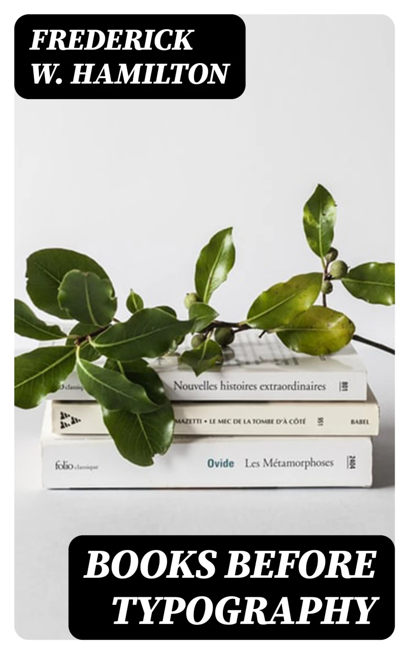 Portada: Books Before Typography