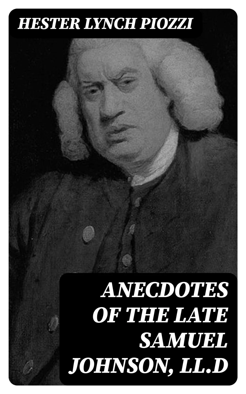 Portada: Anecdotes of the late Samuel Johnson, LL.D