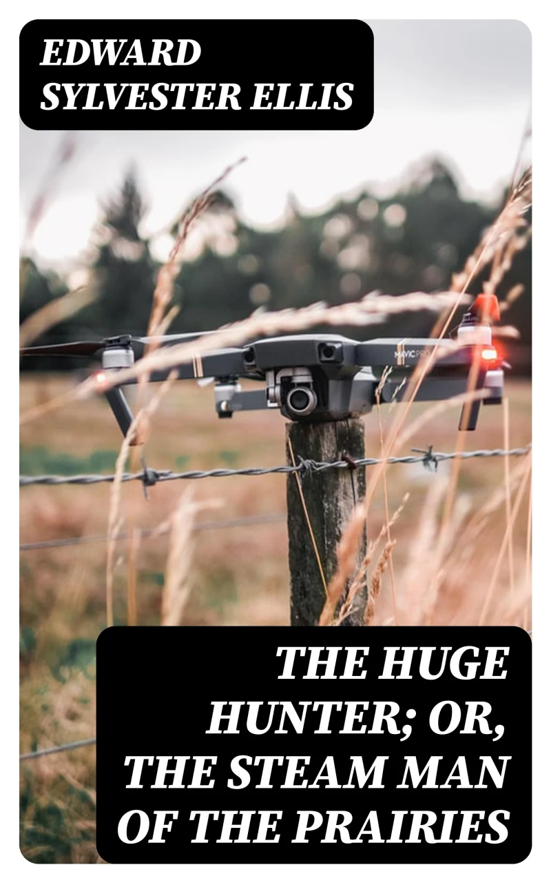 Portada: The Huge Hunter; Or, The Steam Man of the Prairies