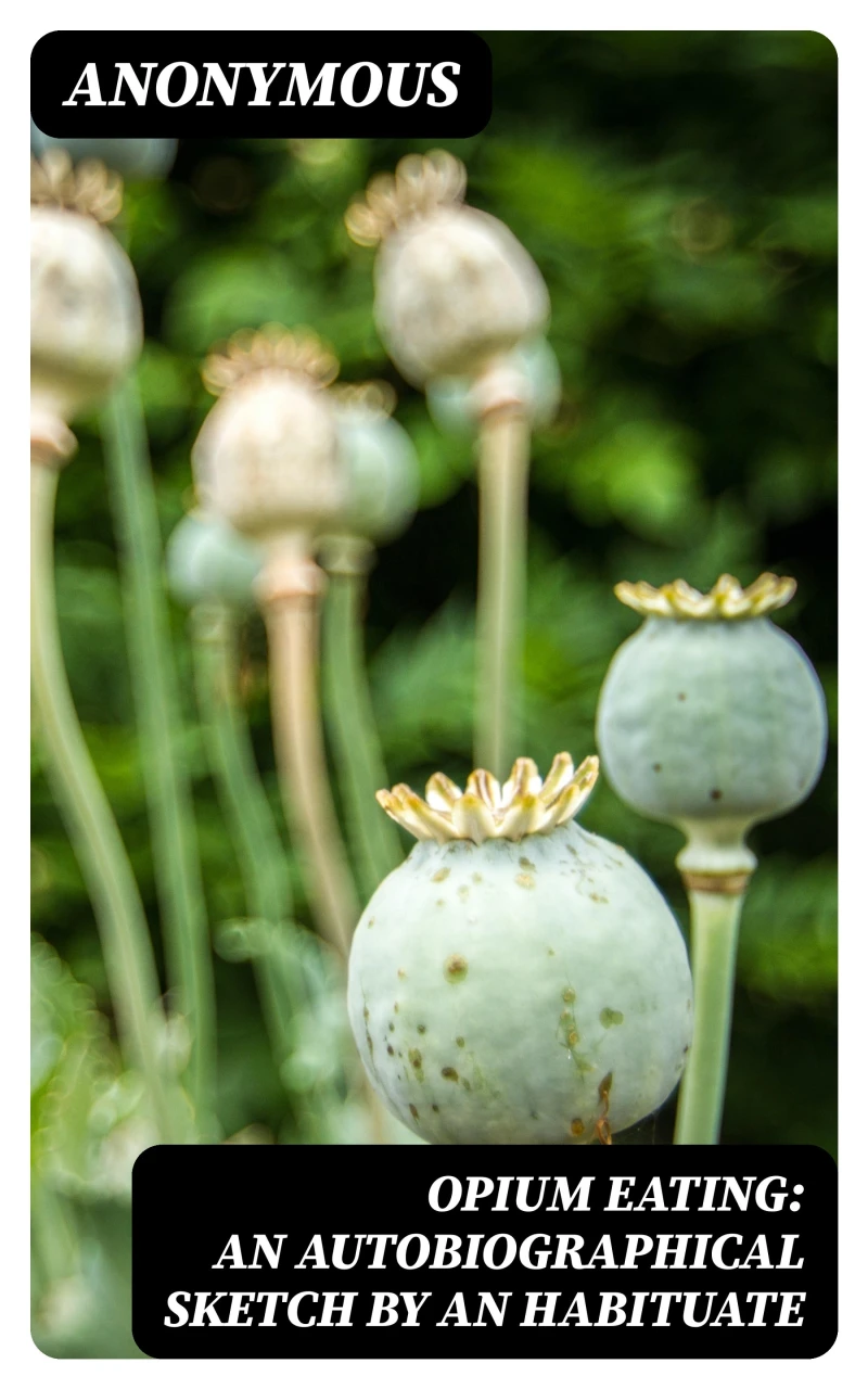 Portada: Opium Eating: An Autobiographical Sketch by an Habituate
